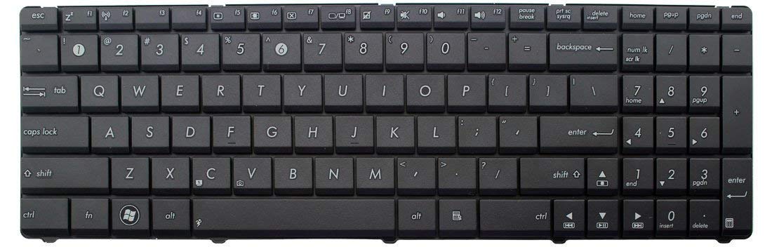 WISTAR Laptop Keyboard Compatible for Asus X53u X53 X53B K53U K53Z K53B K53T K53TA K73TA Series Laptop Keyboard